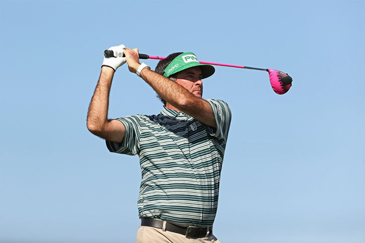Bubba Watson in action Bubba Watson in action