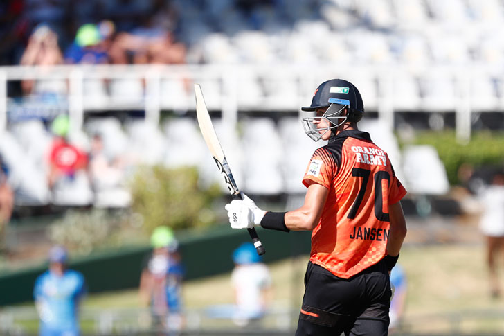 Marco Jansen of Sunrisers Eastern Cape Marco Jansen of Sunrisers Eastern Cape
